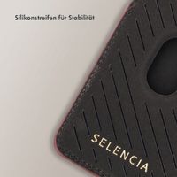 Selencia Croco Kartenhalter mit MagSafe - Burgundy