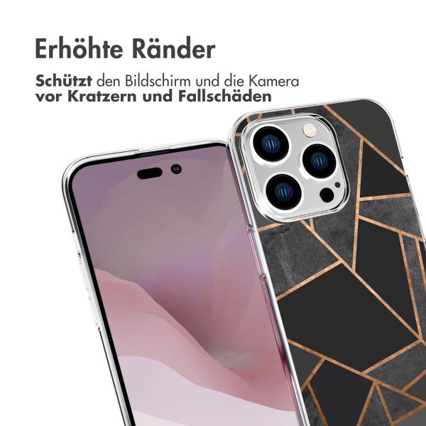 imoshion Design Hülle iPhone 14 Pro - Black Graphic