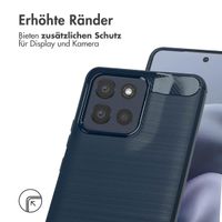 imoshion Brushed Back Cover Motorola Moto G86 Power - Dunkelblau