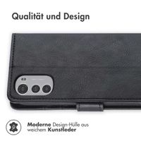 imoshion Luxuriöse Klapphülle für das Motorola Moto E32 / E32s - Schwarz