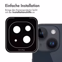 imoshion ﻿2er-Pack Objektivschutz für Kamera für das Apple iPhone 14 / 14 Plus - Schwarz