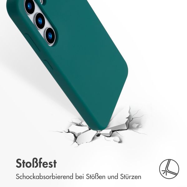 Accezz Liquid Silikoncase mit MagSafe Samsung Galaxy S25 - Forest Green