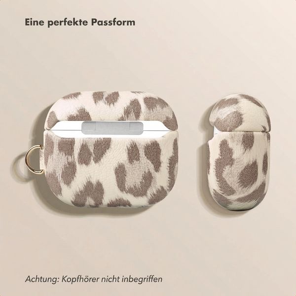 Selencia Sabi Hülle Panthermuster  Apple Airpods 3 - Soft Ivory
