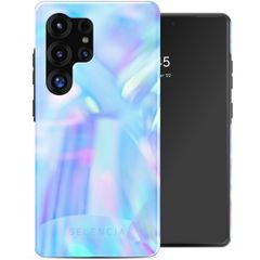 Selencia Vivid Back Cover Samsung Galaxy S25 Ultra - Holographic Blue Dream