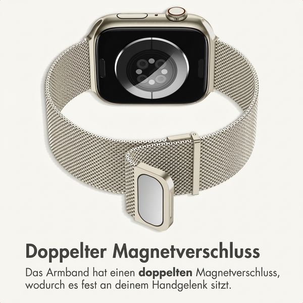 imoshion Mailändische Magnetarmband für Apple Watch | 44/45/46/49 mm - Starlight