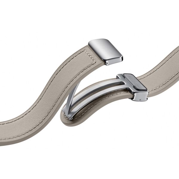 Samsung Original D-Buckle Hybrid-Lederband normal M/L für das Galaxy Watch 6 / 6 Classic / 5 / 5 Pro - Etoupe