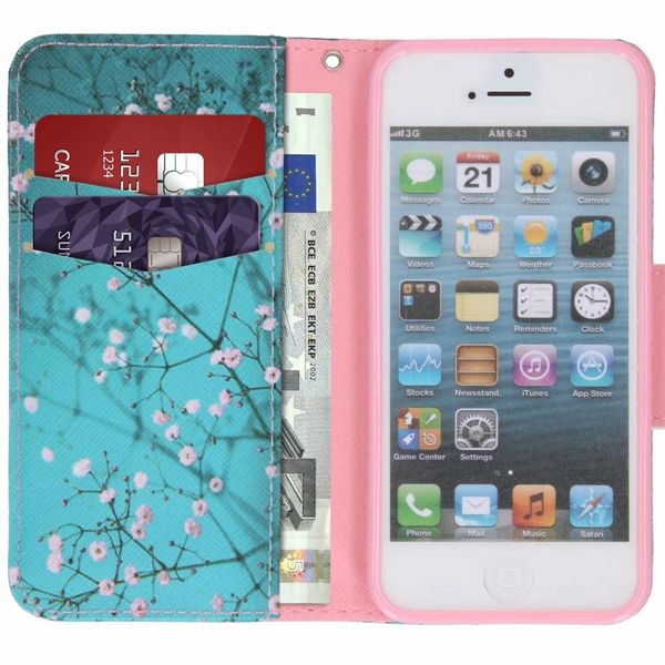 Design TPU Klapphülle für das iPhone 5 / 5s / SE