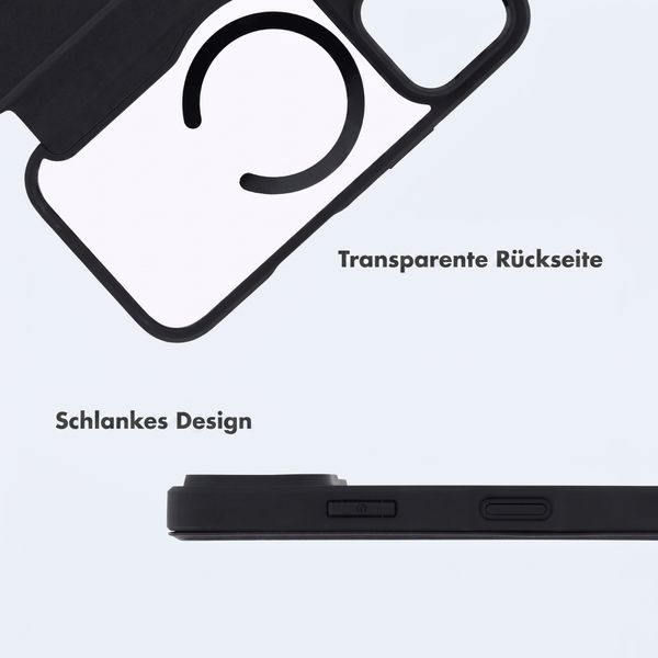 imoshion Transparente Bookcase mit MagSafe Apple iPhone 18 Pro Max / 17 Pro Max - Schwarz