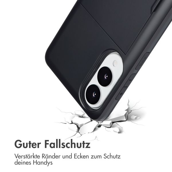 imoshion Backcover mit Kartenfach Samsung Galaxy S25 Edge - Schwarz
