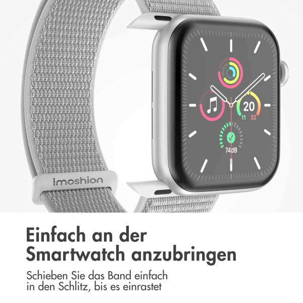 imoshion Nylon-Armband⁺ für die Apple Watch Series 1 bis 10 / SE / Ultra (2) (44/45/46/49 mm) - Seashell