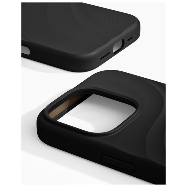iDeal of Sweden Soft Swirl Silicone MagSafe Hülle Apple iPhone 16 Pro Max - Velvet Black