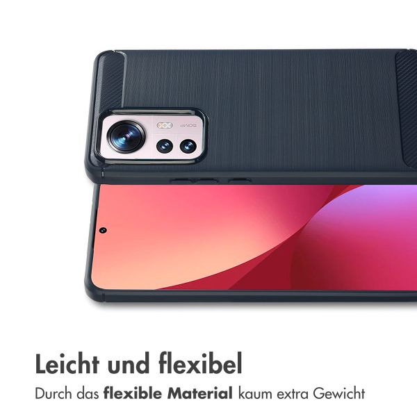 imoshion Brushed Back Cover für das Xiaomi 12 Pro - Dunkelblau