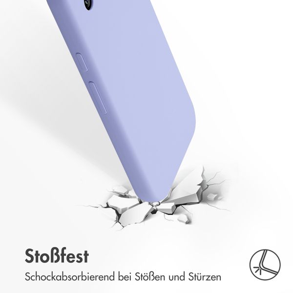 Accezz Liquid Silikoncase Google Pixel 9A - Violett