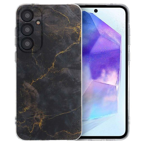 imoshion Design Hülle Samsung Galaxy A55 - Black Marble