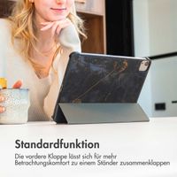 imoshion Design Trifold Klaphülle Apple iPad Mini 7 (2024) / iPad Mini 6 (2021) - Black Marble
