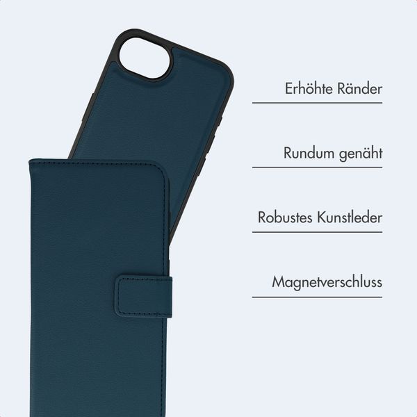 imoshion Herausnehmbare 2-in-1 Luxus-Bookcase Apple iPhone 17e / 16e - Blau