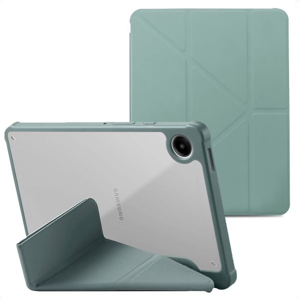 imoshion Origami Klapphülle Samsung Galaxy Tab A9 8.7 Zoll - Dunkelgrün