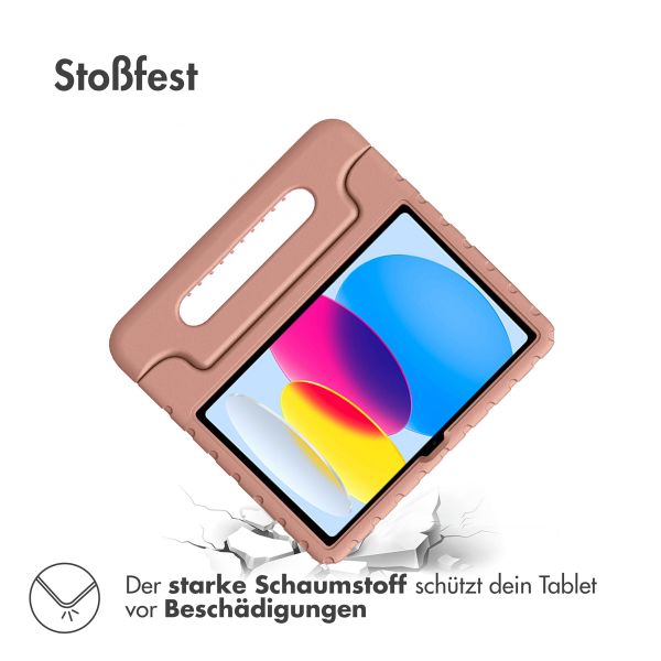 imoshion Schutzhülle mit Handgriff kindersicher für das iPad 11 (2025) 11 Zoll / iPad 10 (2022) 10.9 Zoll - Dusty Pink