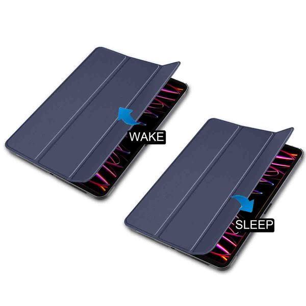 imoshion Trifold Klapphülle Apple iPad Pro 12.9 (2018/2020/2021/2022) - Dunkelblau