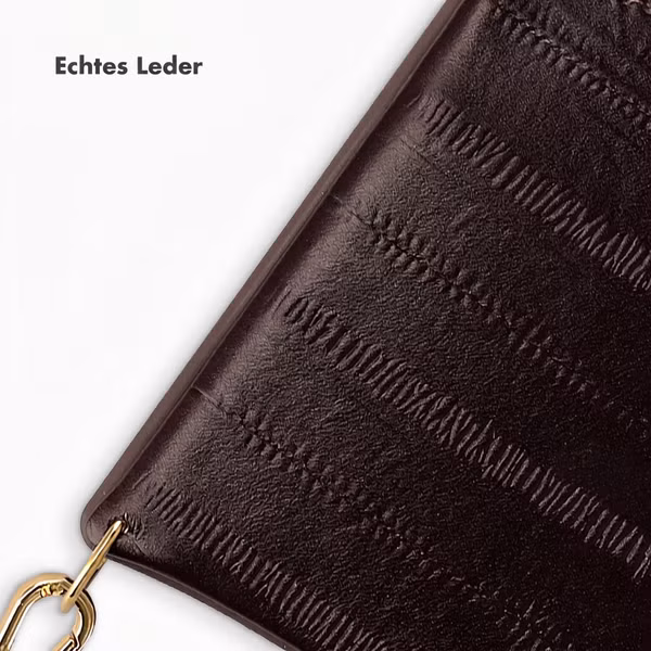 Selencia Nova Echtleder Backcover mit Kartenhalter Samsung Galaxy S25 - Dark Chocolate