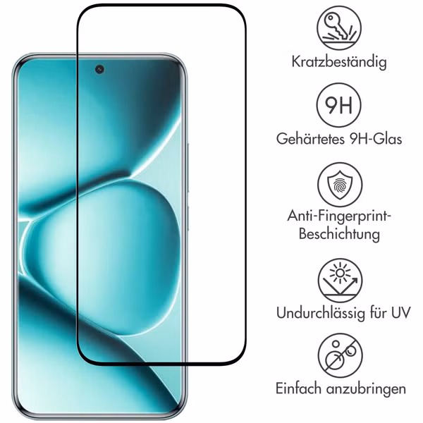 Accezz Full Cover Screen Protector aus gehärtetem Glas Xiaomi Redmi Note 15 Pro Plus (5G)