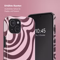 Selencia Vivid Rückabdeckung mit MagSafe Apple iPhone 15 - Wavy Swirl Pink Plum