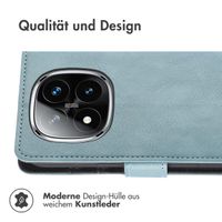 imoshion Luxuriöse Klapphülle Xiaomi Redmi Note 14 Pro Plus (5G) - Hellblau