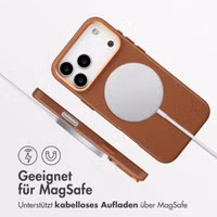 Accezz MagSafe Leather Backcover Apple iPhone 17 Pro Max - Sienna Brown