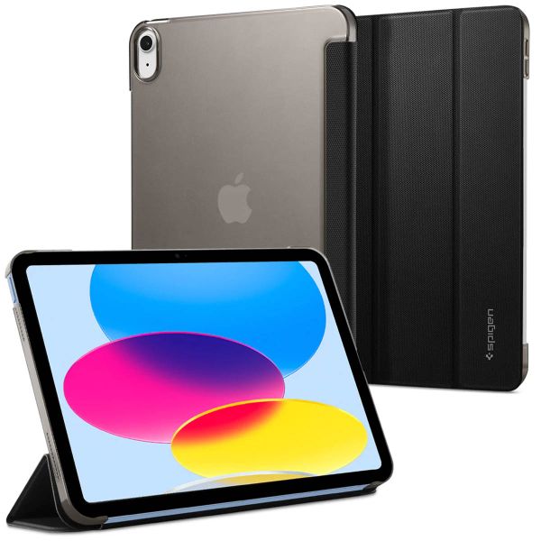 Spigen Liquid Air Folio Klapphülle für das iPad 10 (2022) 10.9 Zoll - Schwarz