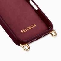 Selencia Rivièra Backcover mit MagSafe mit abnehmbaren Haken Apple iPhone 16 Pro Max - Bold Burgundy