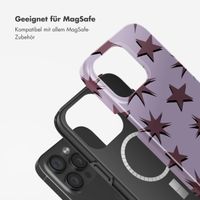 Selencia Vivid Tough Back Cover MagSafe für das iPhone 15 Pro - Stars Plum Lilac