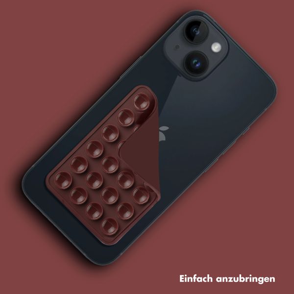 Selencia ﻿2er-Pack Telefonhalter Saugnapf - Terracotta