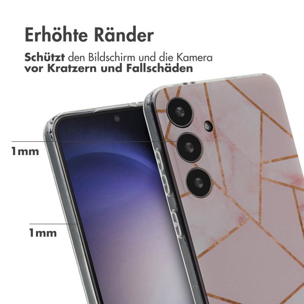 imoshion Design Hülle Samsung Galaxy S24 Plus - Pink Graphic