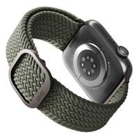 Uniq Aspen Geflochtenes Armband für das  Apple Watch Series 1 t/m 9 / SE (38/40/41 mm) | Series 10 / 11 (42 mm) - Cypress Green