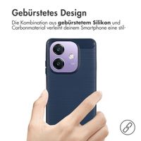 imoshion Brushed Back Cover für das Oppo A40 4G / Oppo A40M 4G - Dunkelblau