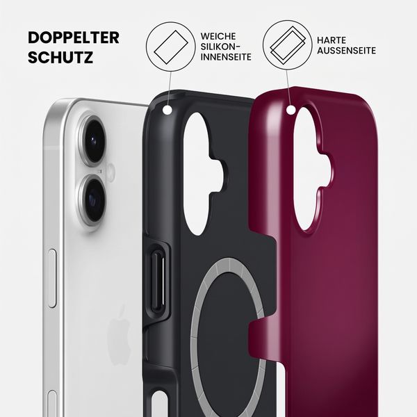 Burga Tough Back Cover MagSafe Apple iPhone 17 - Dark Cherry