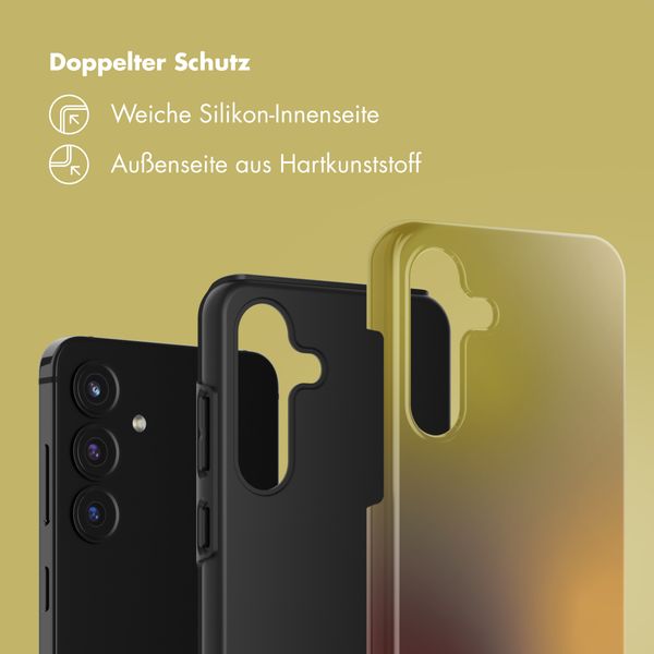 Selencia Vivid Back Cover Samsung Galaxy S25 FE - Gradient Olive Dust