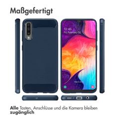 imoshion Brushed Back Cover Samsung Galaxy A50 / A30s - Dunkelblau