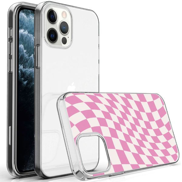 imoshion Design Hülle für das iPhone 12 (Pro) - Retro Pink Check