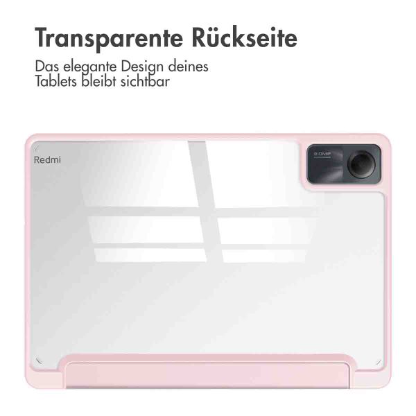 imoshion Trifold Hardcase Klapphülle Xiaomi Redmi Pad SE - Rosa