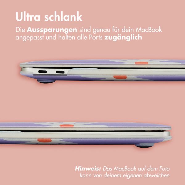 imoshion Design Laptop Cover für Apple MacBook Pro 16 Zoll (2021 / 2023 M3 / 2024 M4 / 2026 M5) - Flowers Distance