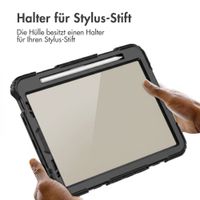 Accezz Robustes Back Cover mit Schultergurt Apple iPad Air 5 (2022) / Air 4 (2020) - Schwarz