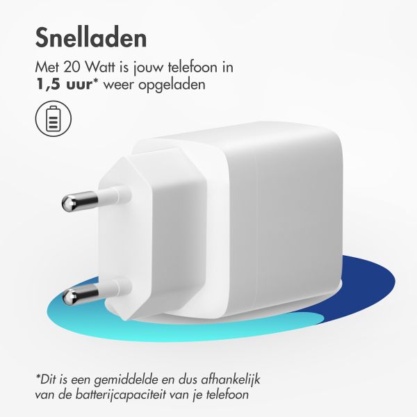 imoshion 20 Watt Ladegerät | USB-C - Weiß