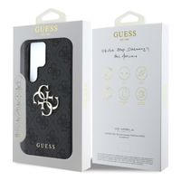 Guess 4G Metal Logo Back Cover Samsung Galaxy S25 Ultra - Schwarz