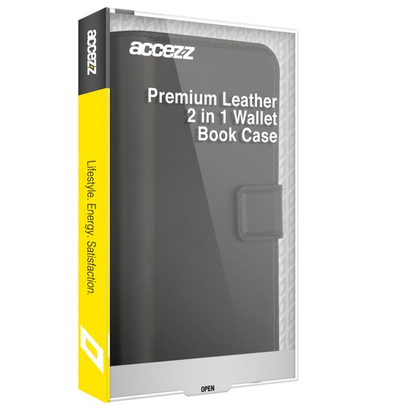 Accezz Premium Leather 2 in 1 Wallet Bookcase Samsung Galaxy A54 (5G) - Schwarz