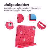imoshion Kindersichere Schutzhülle mit abnehmbaren Ansteckern Apple iPad 11 (2025) 11 Zoll A16 / iPad 10 (2022) 10.9 Zoll - Rosa