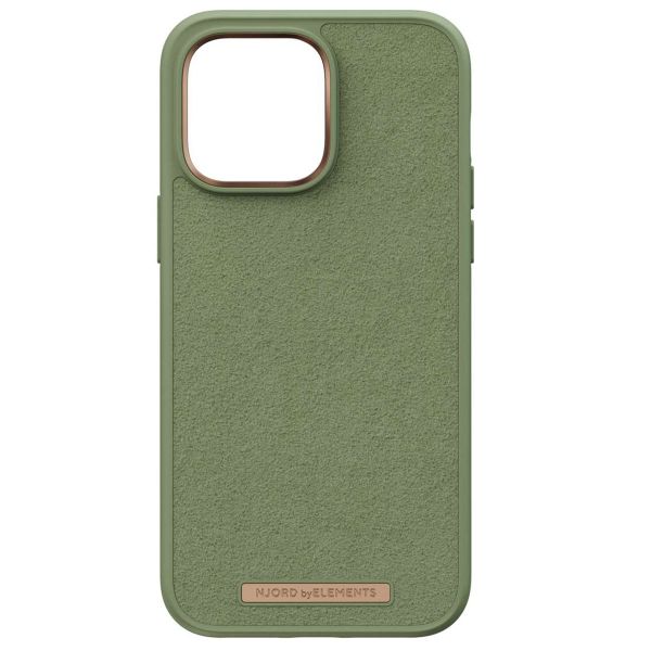 Njorð Collections Wildleder Comfort+ Case für das iPhone 14 Pro Max - Olive