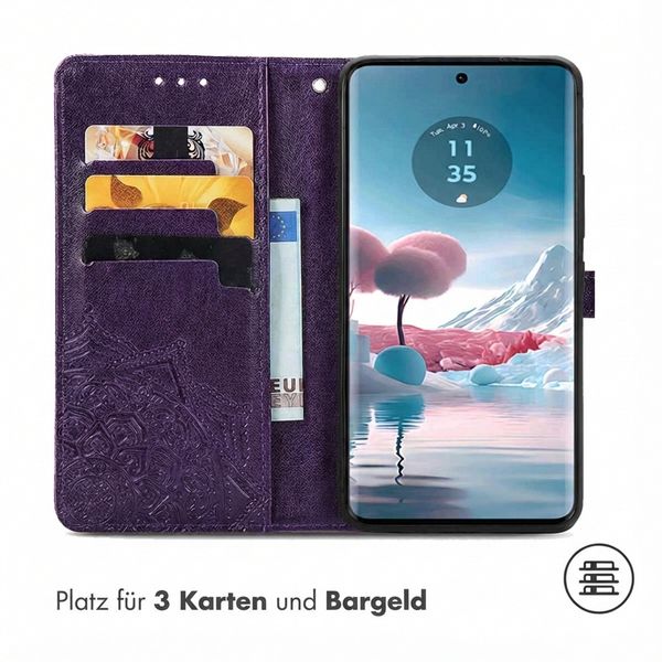 imoshion Mandala Klapphülle Motorola Edge 40 Neo - Violett