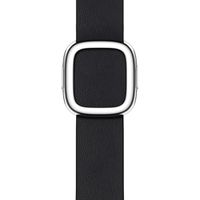 Apple Leather Band Modern Buckle für das  Apple Watch Series 1 t/m 9 / SE (38/40/41 mm) | Series 10 / 11 (42 mm) - Größe M - Midnight