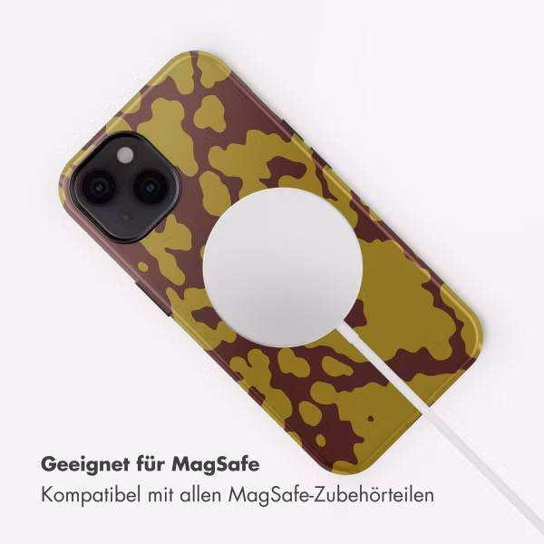 Selencia Vivid Rückabdeckung mit MagSafe Apple iPhone 14 - Moo'd Olive Dust